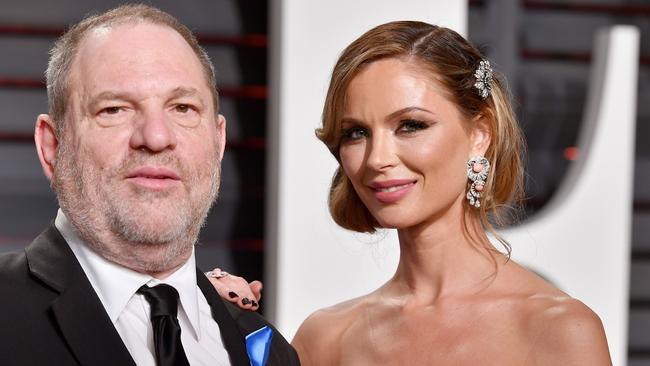 Weinstein and his now-estranged fashion designer wife Georgina Chapman attend the 2017 Vanity Fair Oscar Party. Picture: pascal Le Segretain/Getty Images