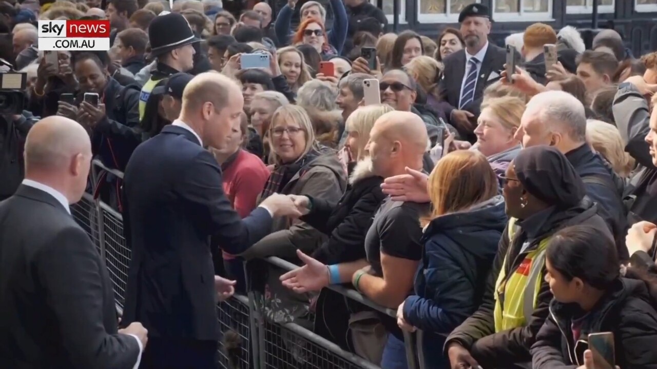 King Charles III and Prince William surprise mourners