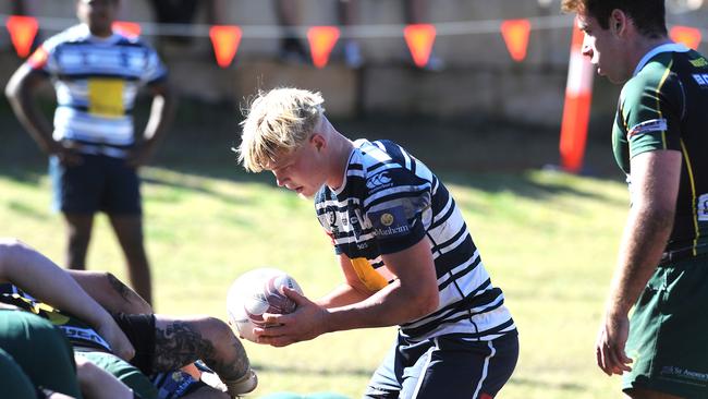 Brothers no 9 Louis Werchon Colts rugby union match between Wests and Brothers. Saturday June 19, 2021. Picture, John Gass