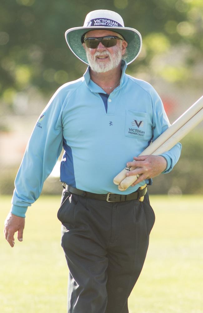 Bill Sheahan has overseen almost 500 Premoer Cricket First XI matches. Pic: Arj Giese, Cricket Victoria