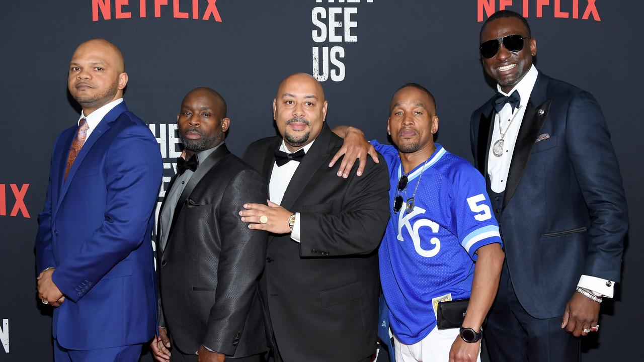 The real-life Kevin Richardson, Antron McCray, Raymond Santana Jr., Korey Wise, and Yusef Salaam attend the premiere of When They See Us earlier this month Picture: Dimitrios Kambouris/Getty Images