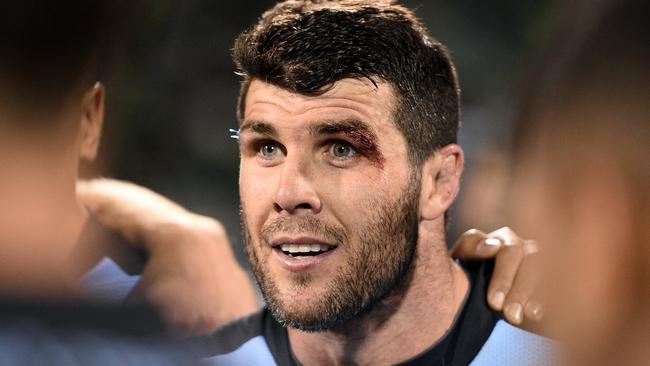 Michael Ennis is one of a handful of current Sharks players who have won a preliminary final with another club.