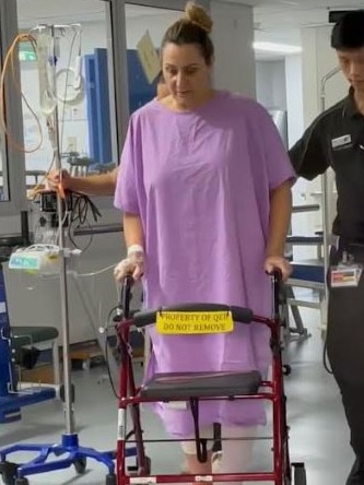 She underwent a total knee replacement in 2022. Picture: Supplied