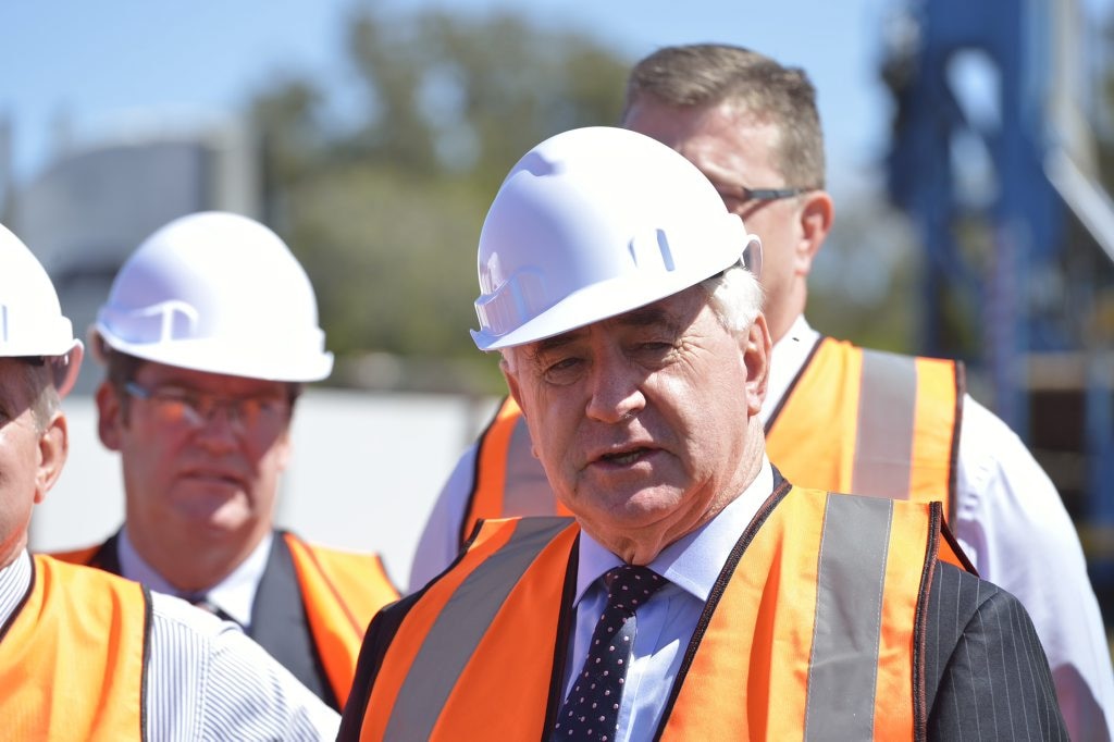 Mayor Paul Antonio at the Toowoomba Second Range Crossing sod turning in December. . Picture: Kevin Farmer