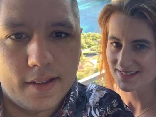 Nick Christou - pictured with wife Karen - pocketed $140,000 from a grandfather he never knew existed. Picture: Facebook/Karen Christou