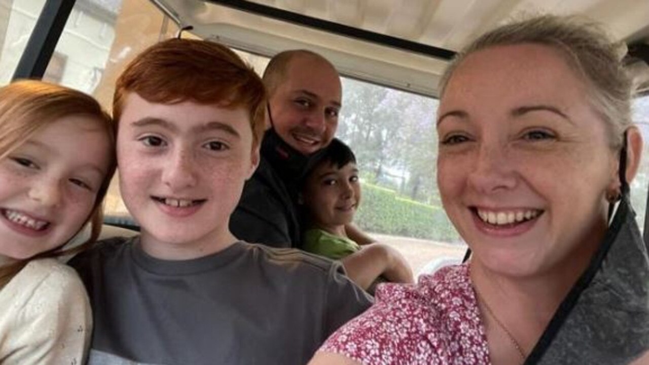 Claire, Anthony and their children: Olivia (7), Samuel (13) and Charlie (11).