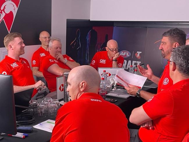 Inside the Sydney Swans draft room