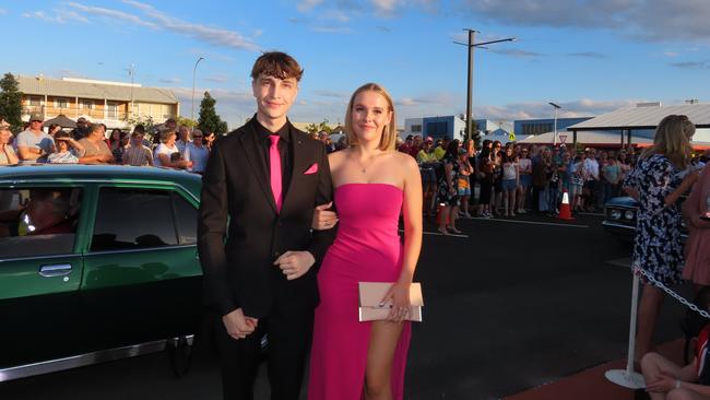 Students arriving at the Kingaroy State High School Formal at Kingaroy Town Hall on November 11.