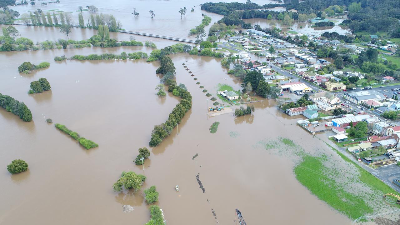 Aerial Footage of Deloraine and Mersey River. October 14. Picture: Tasmania Police