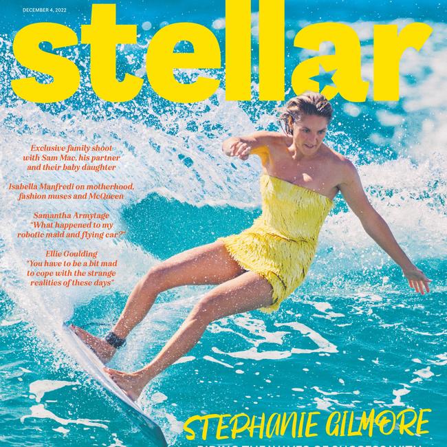 Sam Mac & Rebecca James feature in this Sunday’s Stellar, alongside their daughter Margot. Picture: Todd Barry for Stellar