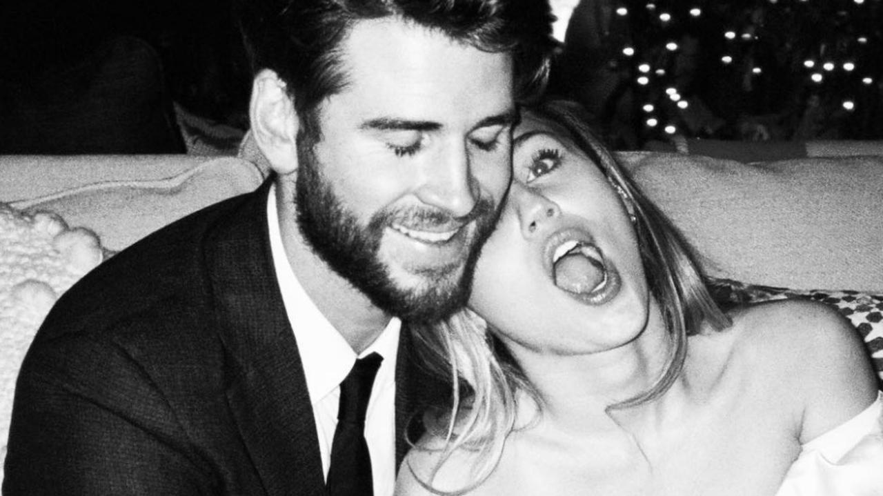 A photo from Miley Cyrus and Liam Hemsworth's wedding album. Picture: Instagram @mileycyrus