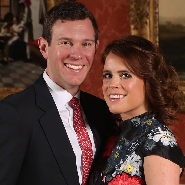 Princess Eugenie and Jack Brooksbank didn’t follow the usual route of the palace sending out an official shot of their new baby. Picture: Jonathan Brady/WPA/Getty Images.