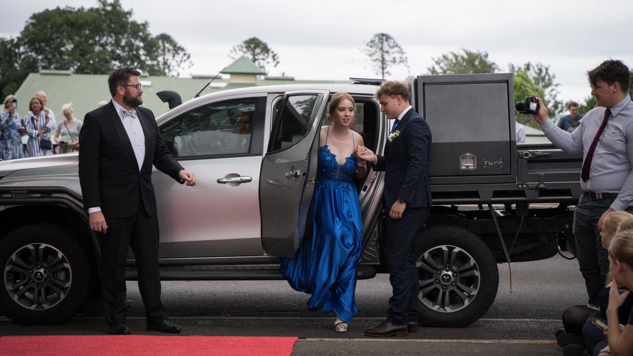 Lily Maughan and Fred Turner arrive at Toowoomba Anglican School class of 2024 school formal. Friday, November 15, 2024. Picture: Christine Schindler