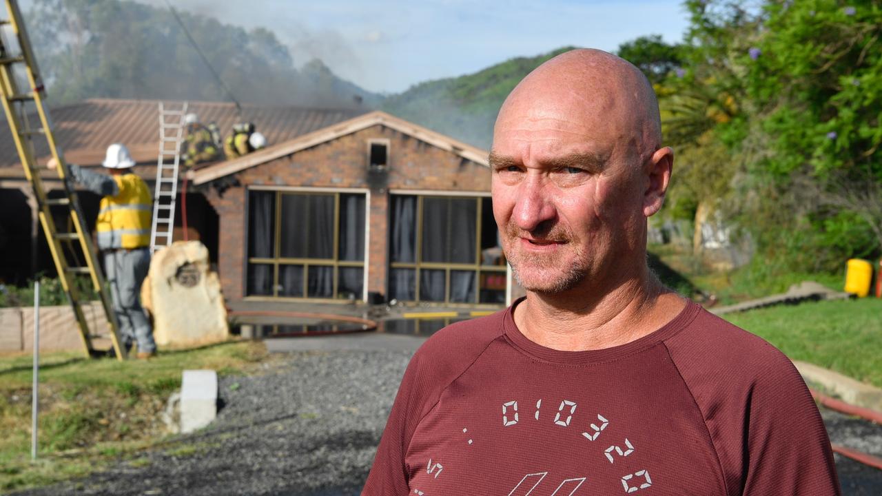 Neighbour Geoffrey Coady and other residents of Gulligal St in Kingsthorpe rushed to save what they could after a fire started in a house.