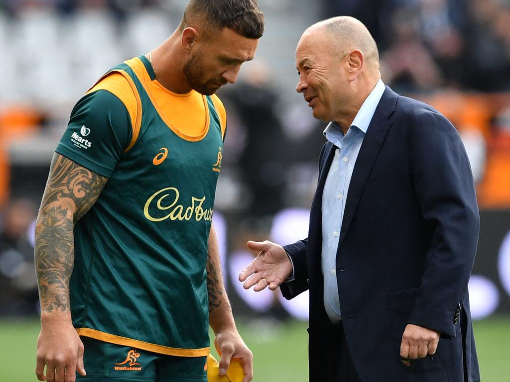 Jones said Quade Cooper’s influence was not going to improve the team. Picture: Sanka Vidanagama / AFP