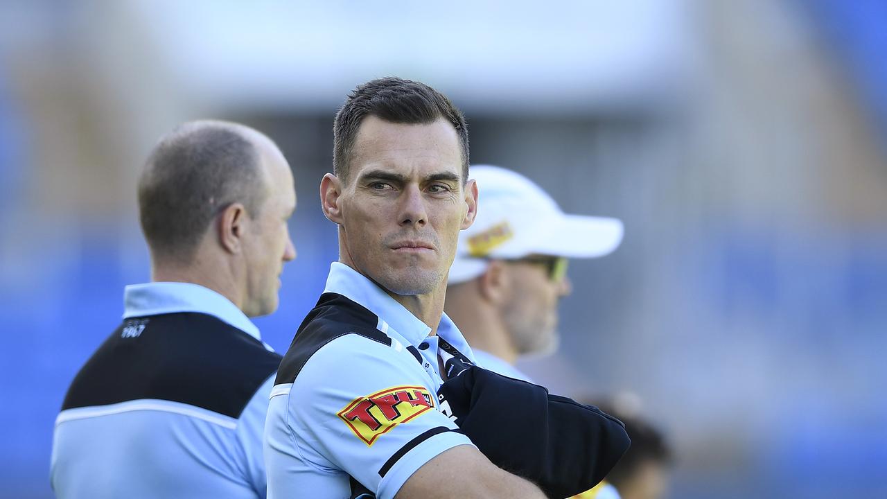 Former Sharks coach John Morris will join the coaching staff at South Sydney next season. Picture: Ian Hitchcock/Getty Images