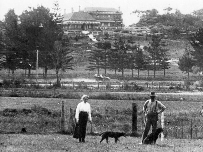 The Home of Rest and the sanatorium viewed from the Salvation Army's Dee Why farm in 1912. Picture Northern Beaches Library