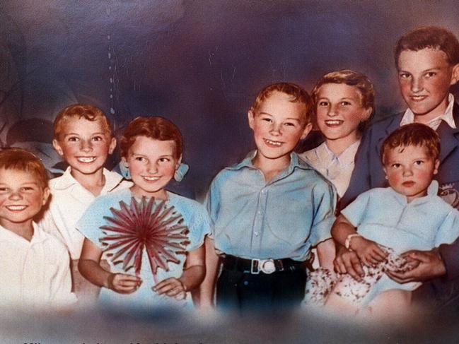 Ivan Milat, aged 10 in 1954 with his brothers and sisters, William, Shirley, Mary Alexander, and Walter at their Moorebank home.