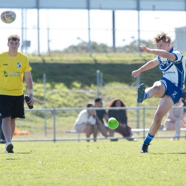 Ignatius Park College and Kirwan State High School teams take on St Brendanâ€™s College Yeppoon teams in Queensland state rugby league semi finals at Mackay on Wednesday, August 24, 2022.