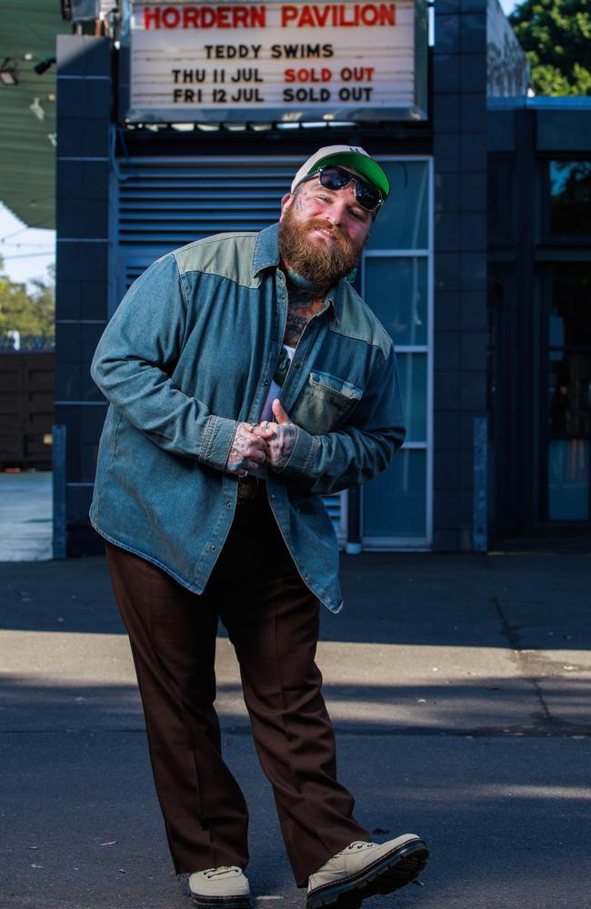 Teddy Swims is playing sold-out shows at The Hordern Pavilion. Picture: Justin Lloyd