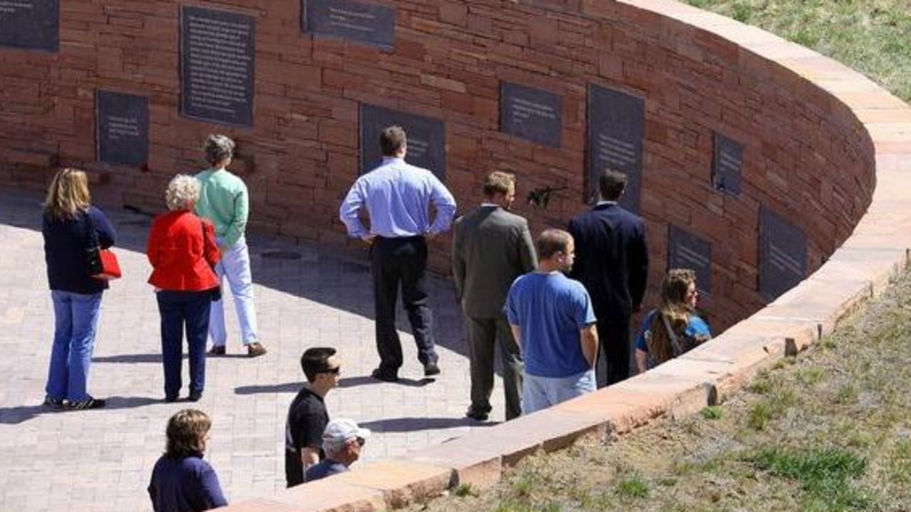 The Columbine memorial opened in 2007. Picture: Marc Piscotty / AFP