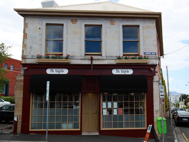 Well-known Italian eatery Da Angelo's Ristorante, where journalist Charles Wooley bumped into Premier Jeremy Rockliff and independent MP David O’Byrne. Picture: Luke Bowden