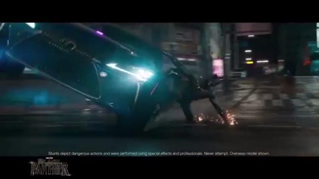 Lexus car featured in Black Panther