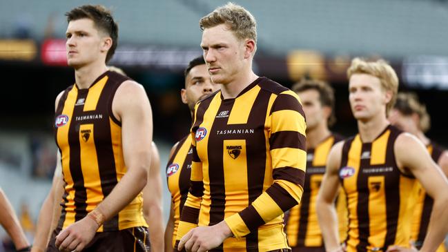Hawthorn fell to 0-2 on the season. (Photo by Michael Willson/AFL Photos via Getty Images)