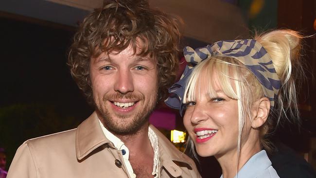 Sia with former husband Erik Anders Lang... Friends urged to her make her own film following the split. Picture: Getty Images