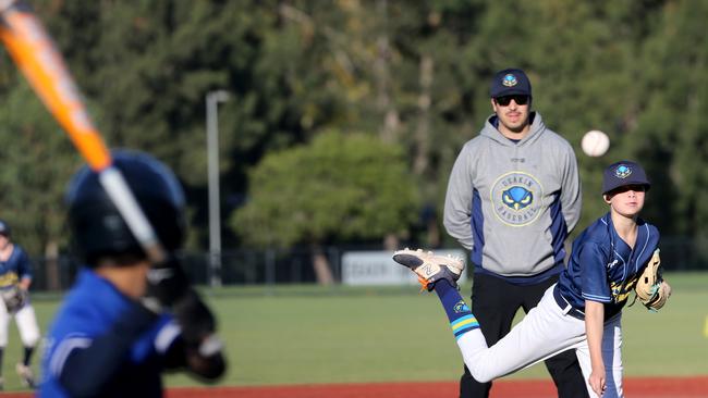 Junior baseball spread - Deakin Blues v Guild-Lara.  Picture: Mike Dugdale