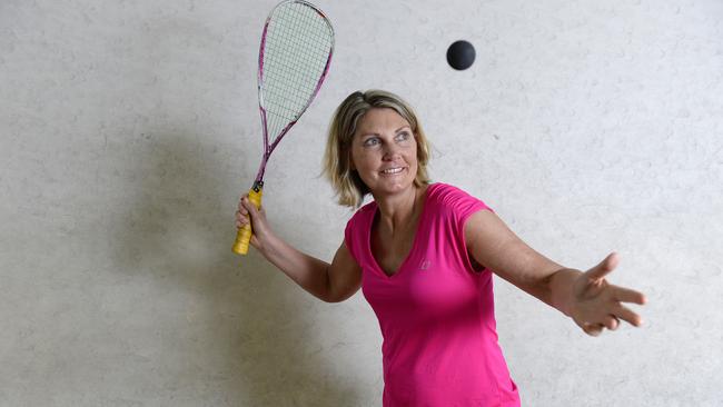 Former world champion squash player Michelle Martin.