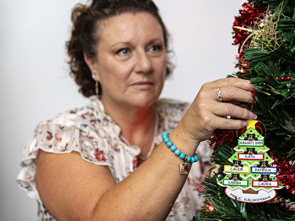 Kathleen Folbigg has some special decorations this Christmas in honour of her children. Picture: Adam Yip