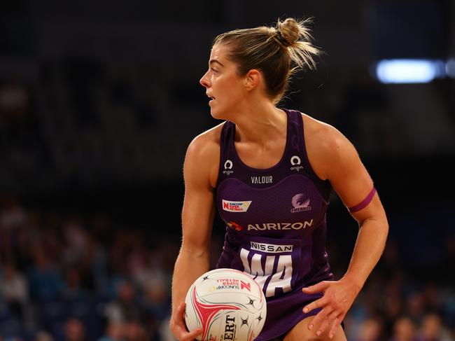 Interim coach Lauren Brown benched Lara Dunkley after she was the highest rated midcourt player in the first half. Picture: Graham Denholm/Getty Images