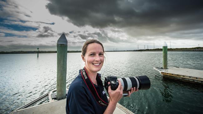 Marianna Boorman has been volunteering with the Adelaide Dolphin Rescue since she was 13 back in 1995. She inherited her love of dolphins from her grandparents and is now passing it on to her children. Picture: Roy Vandervegt