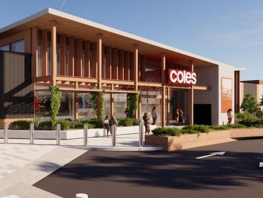 Renders of upgrade to Coles in Belmont on High St