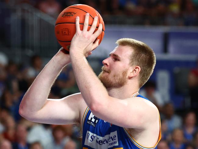 Froling saw little game time in his 150th NBL appearance. Picture: Chris Hyde/Getty Images