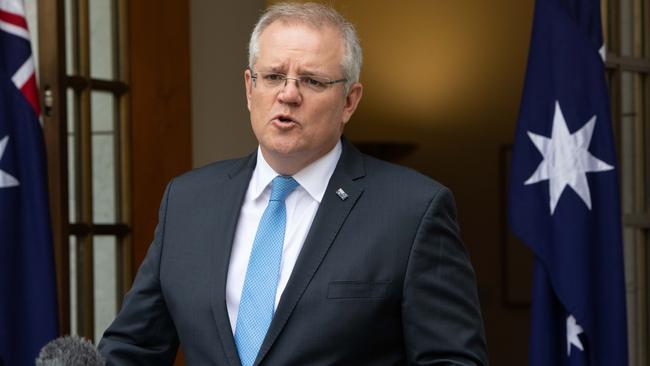 Scott Morrison in Canberra on Wednesday. Picture: NCA NewsWire / Andrew Taylor