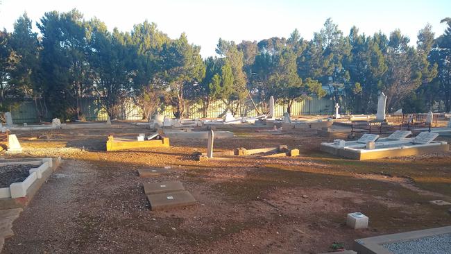 The North Brighton Cemetery is a dirty dust bowl. Picture: Supplied