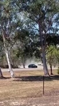 Stolen cars hoon outside youth detention facility