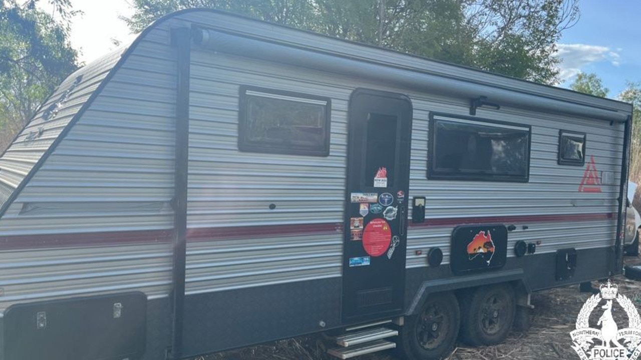 NT Police recovered a stolen caravan. Picture: NTPFES