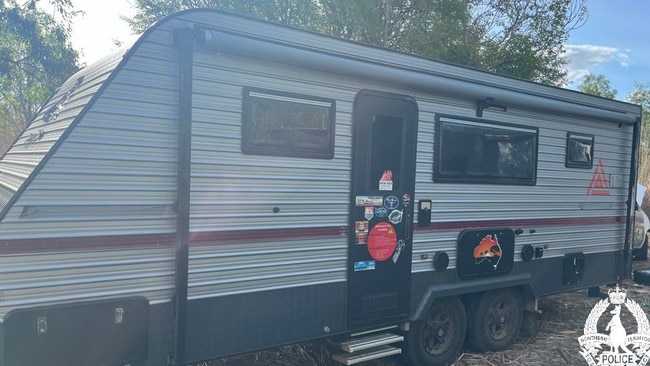 NT Police recovered a stolen caravan. Picture: NTPFES