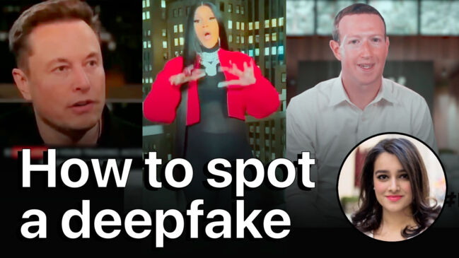 How to spot a deep fake