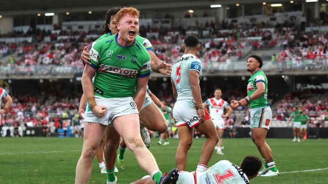 Corey Horsburgh was the match winner for the Raiders. Photo by Mark Metcalfe/Getty Images