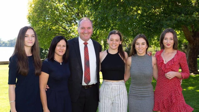 Barnaby Joyce with his family. Picture: Facebook