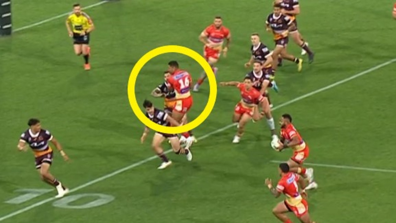 It's an obstruction every day of the week but Phil Gould has slammed the rule. Photo: Fox Sports