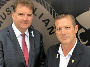 Burnett MP Stephen Bennett and Bundaberg MP David Batt. Picture: Contributed