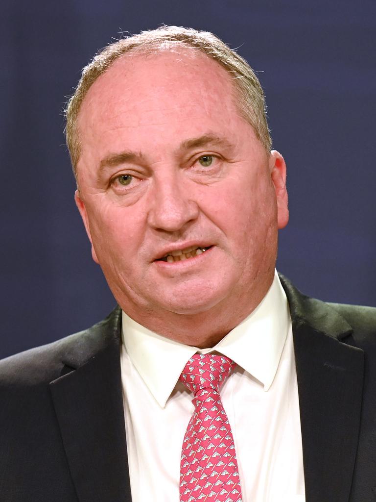 Barnaby Joyce offered his resignation after the texts became public. Picture: Jeremy Piper/NCA NewsWire