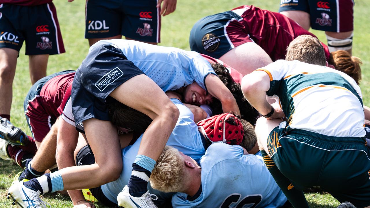 The Waratahs and Reds U15s have a healthy rivalry. Picture: Waratahs Media