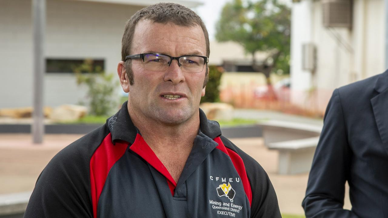 CFMEU Mining and Energy Qld president Stephen Smyth. Picture: Daryl Wright