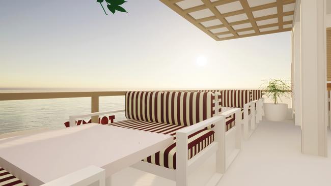 The casual dining venue will offer oceanside views from its mezzanine area.